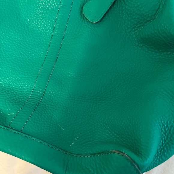 👛♥️Cole Haan shoulder purse in a greenish Turquoise 🤩 - Picture 5 of 11